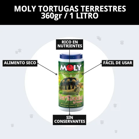 Aliment MOLY pour tortues terrestres prêt à servir