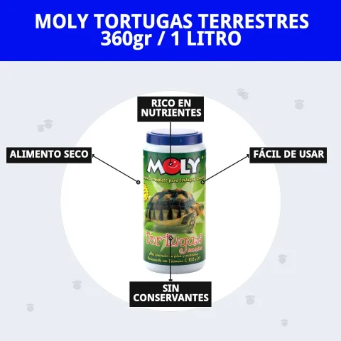 Vitamines essentielles dans l'aliment pour tortues MOLY