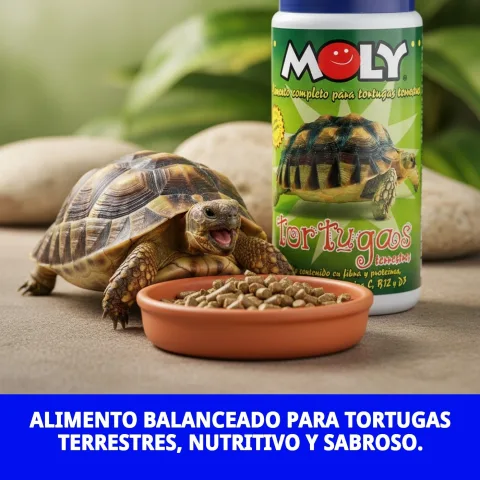 Aliment sec pour tortues terrestres MOLY en pot