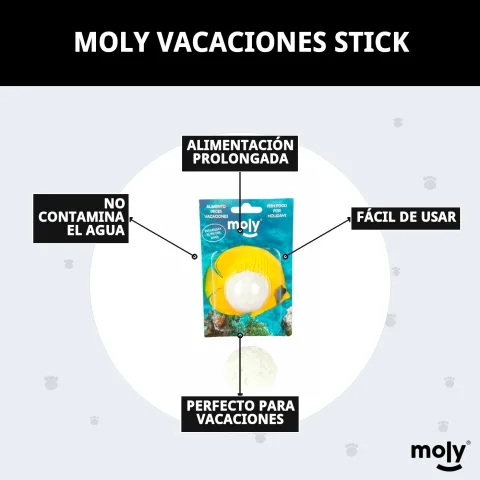 Emballage compact du MOLY VACACIONES STICK pour voyages