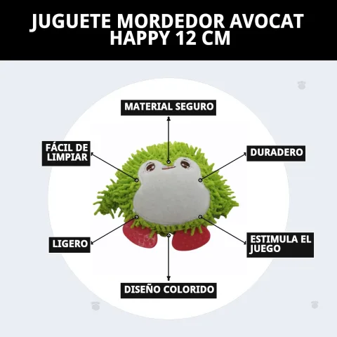 Jouet mordeur Avocat Happy idéal pour mastication légère chez chiots