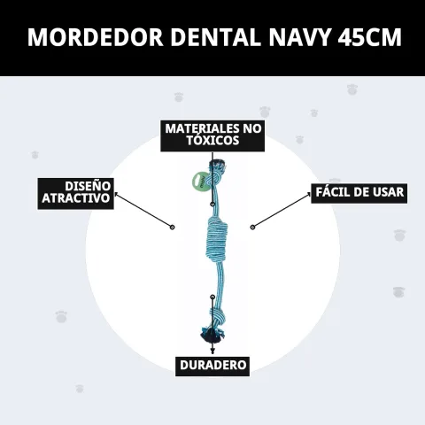 Mordeur dental Navy montrant texture et design robuste