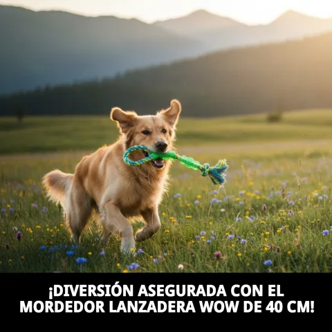 Mordeur lanceur utilisé par un chien de taille moyenne