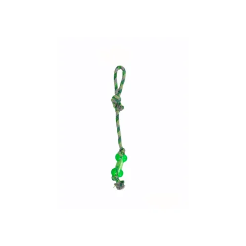 Jouet mordeur TPR vert 50 cm pour chiens actifs