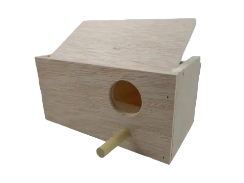Nid en bois pour perruches 20x9,5x10,5 cm