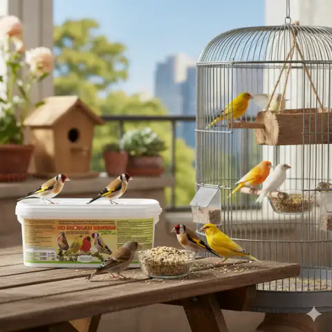 Détail de la texture de la pâte d'élevage Ornitalia No Problem Indigeni pour alimentation aviaire