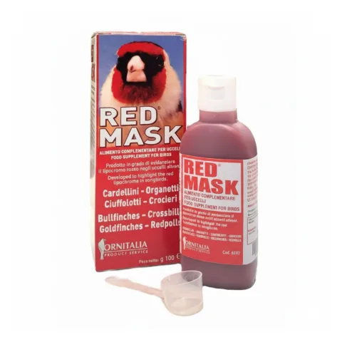 Pot Ornitalia Red Mask 100 g pour sublimer la couleur naturelle des oiseaux