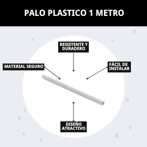 Bâton plastique haute durabilité pour entraînement et jeu