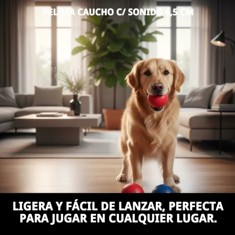 Balle avec son pour soulager la dentition des chiots