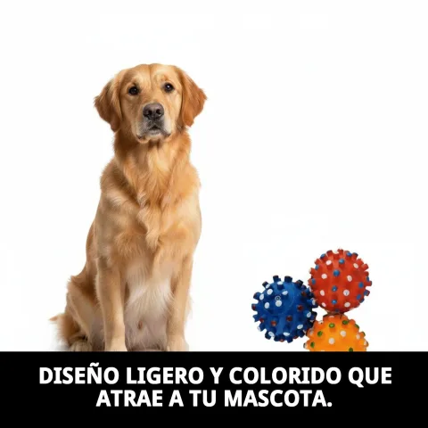 Balle en vinyle pour chiens avec design dentaire