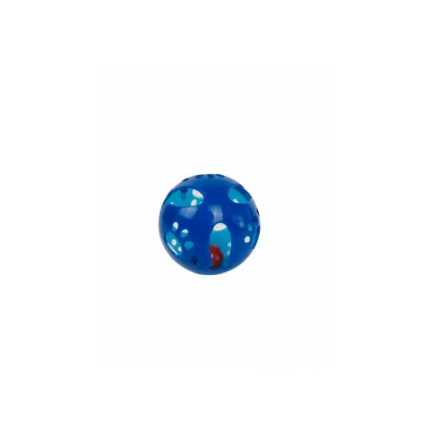 Balle interactive pour chats sur fond blanc