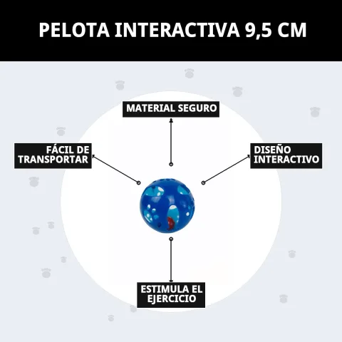 Emballage et présentation balle interactive pour chats