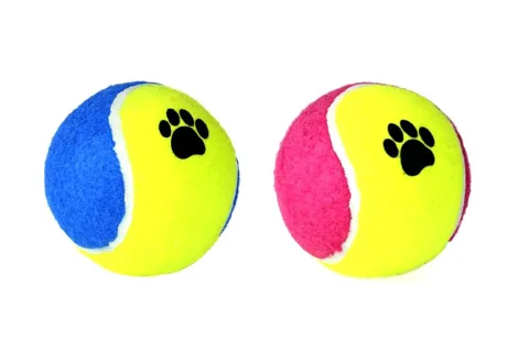 Balle de tennis 10 cm avec empreintes pour chiens