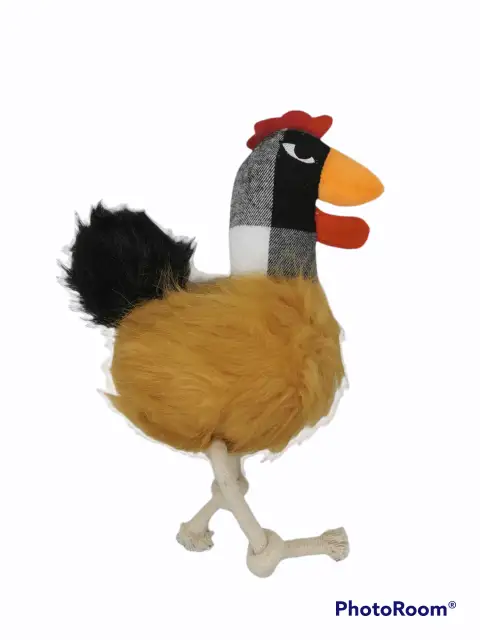 Détail des trois textures du peluche pour chiens