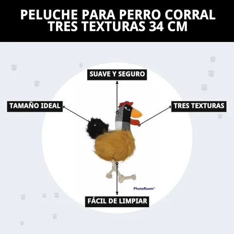 Emballage du peluche pour chiens Corral 34 cm Moly chez Compa Pattes