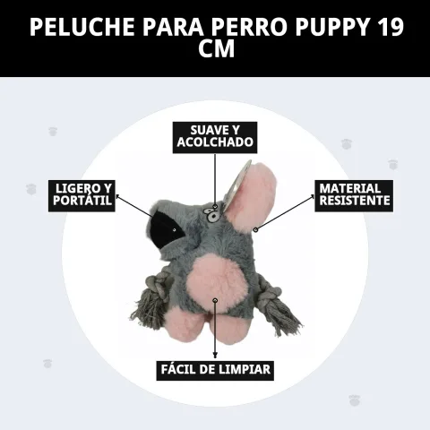 Emballage du peluche Puppy pour chiens de 19 cm Moly