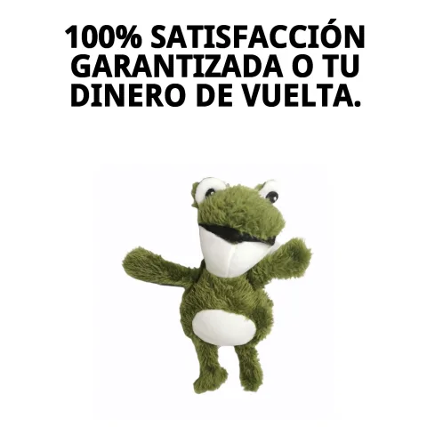 Peluche grenouille pour chiens sur fond blanc pour boutique en ligne Compa Pattes