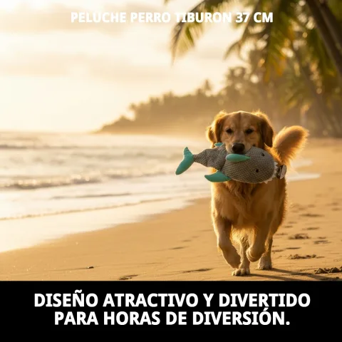 Jouet interactif peluche requin pour chiens Compa Pattes