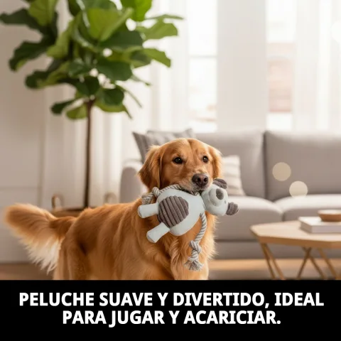 Détail du peluche Willy pour chiens avec texture douce