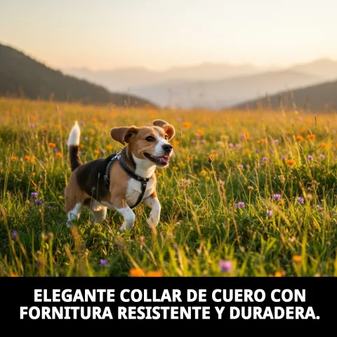 Fermeture et ajustement ergonomique du harnais en cuir pour chiens