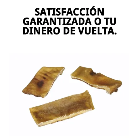 Présentation du produit peau de vache déshydratée sur Compa Pattes