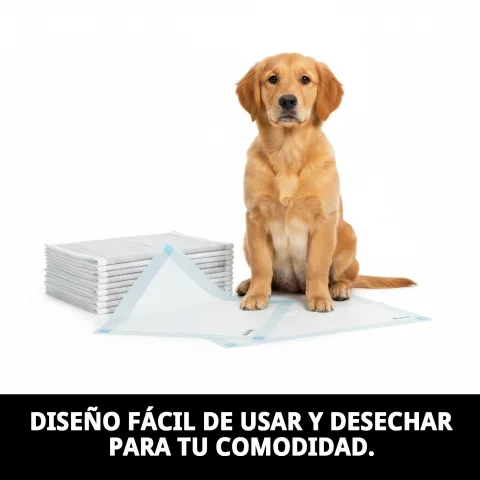Puppy Pads Grandes 60x90 cm Moly | Tapis absorbants ultra absorbants pour chiens – Pack de 10