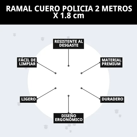laisse cuir police rangee dans un endroit sec