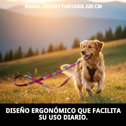 Utilisation de la laisse Luxury Fantasia avec un harnais pour chiens