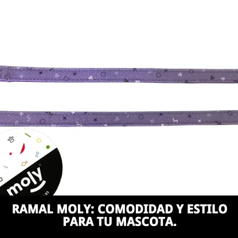Fermeture sécurisée de la laisse Moly lila T-2