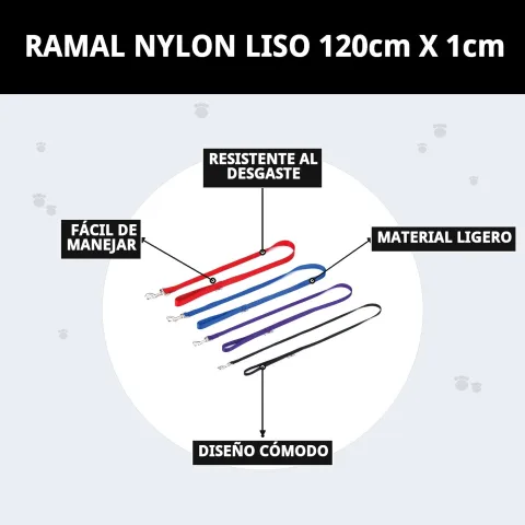 Emballage de la laisse nylon lisse disponible chez Compa Pattes