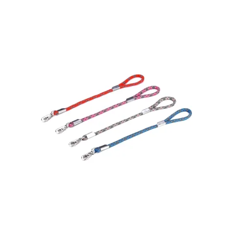 Ramal nylon rond avec prise en main confortable pour promenade canine
