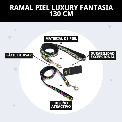 Présentation de la laisse Luxury Fantasia sur fond blanc