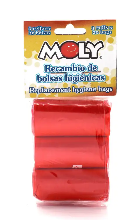 Détail d'un sac hygiénique ouvert pour la collecte des déjections
