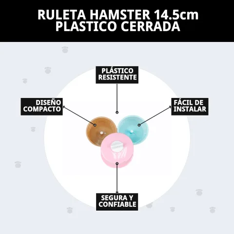 Roulette pour hamster Compa Pattes dans un environnement de cage