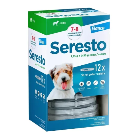 Seresto Clinique pour Chiens jusquà 8 kg | Collier Antiparasitaire Longue Durée Contre Puces et Tiques