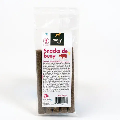 Friandise naturelle en barres de bœuf pour chiens idéale pour l'entraînement