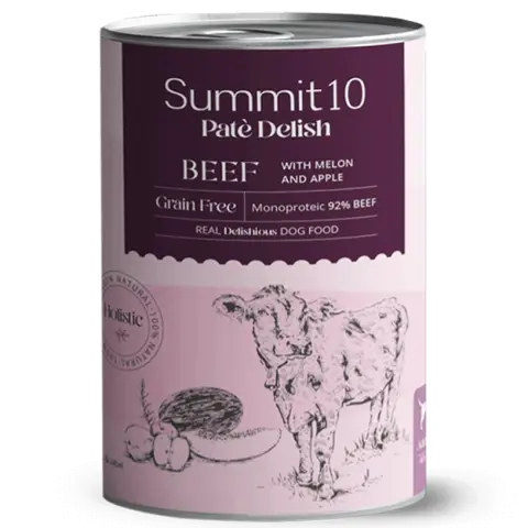 SUMMIT 10 Paté Delish Beef Grain Free 400g pour chiens adultes