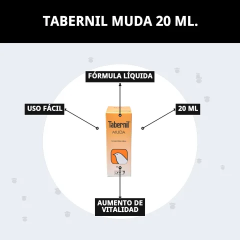 Emballage et étiquette de Tabernil Muda 20 ml chez Compa Pattes