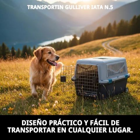 Transportin Gulliver IATA n 5 avec accessoire roulettes homologuées