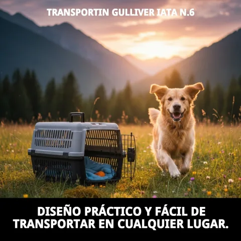 Vue latérale du transportin Gulliver avec ventilation adaptée