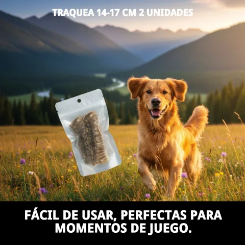 Friandise dentaire naturelle pour chiens, trachée déshydratée Compa Pattes