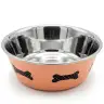 Gamelle en acier inoxydable Moly pour chats 14,5 cm avec base antidérapante