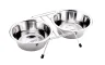 Gamelle double 25 cm avec support 2 x 2,60 l