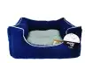 Coussin rectangulaire chenille bleu T-2 60x48x24 cm