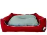 Corbeille rectangulaire chenille rouge T-5 100x84x26 cm