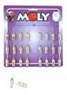 Expositor de 24 porte-adresses pour collier chien et chat | Identification sécurisée – Moly