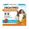 FRONTPRO 68 mg comprimés masticables pour chiens de 10 à 25 kg | 3 comprimés | Antiparasitaire contre puces et tiques