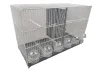 Cage de reproduction Guillot 60 cm blanche