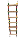 Jouet interactif échelle passerelle en bois coloré 10x46 cm