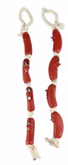 Jouet vinyle guirlande saucisses 75 cm